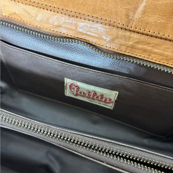 Gaitan vintage Mexican tooled leather Elegant Tan Leather Handbag - Picture 5 of 11